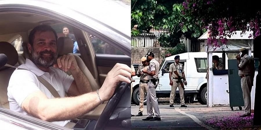 ರಾಹುಲ್ ಮನೆ ಬಾಗಿಲಿಗೆ ದೆಹಲಿ ಪೊಲೀಸರು: 'ಕೀಳುಮಟ್ಟದ ನಡವಳಿಕೆ' ಎಂದ ಕಾಂಗ್ರೆಸ್, ವಿವರ ನೀಡಲು ಸಮಯಾವಕಾಶ ಕೇಳಿದ ಗಾಂಧಿ!