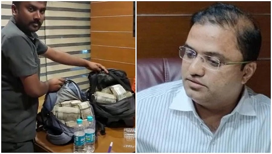 ಟೆಂಡರ್ ಗಾಗಿ ಲಂಚ: 40 ಲಕ್ಷ ರೂ. ನಗದು ಹಣದೊಂದಿಗೆ ಲೋಕಾಯುಕ್ತಗೆ ರೆಡ್ಹ್ಯಾಂಡ್ ಆಗಿ ಸಿಕ್ಕಿಬಿದ್ದ ಬಿಜೆಪಿ ಶಾಸಕನ ಪುತ್ರ!