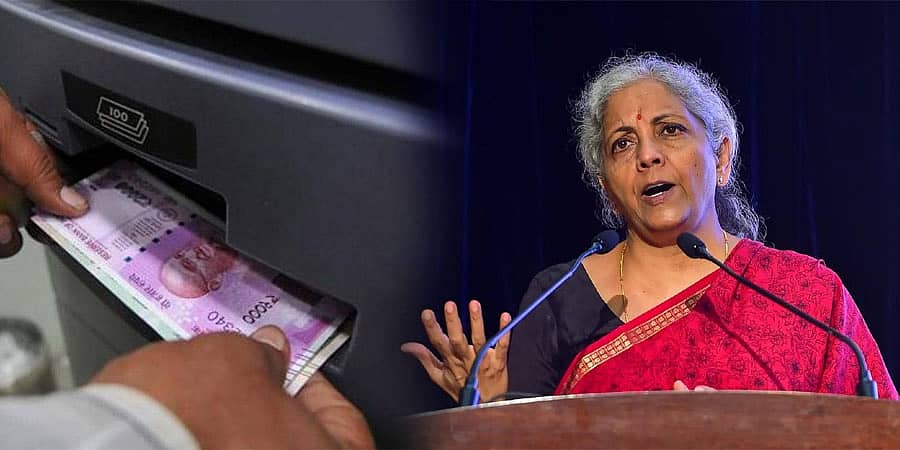 ATM ಗಳಿಗೆ 2000 ರೂ ನೋಟುಗಳ ತುಂಬಲು/ತುಂಬದಿರುವ ಬಗ್ಗೆ ಬ್ಯಾಂಕ್ ಗಳಿಗೆ ಯಾವುದೇ ಸೂಚನೆ ನೀಡಿಲ್ಲ: ನಿರ್ಮಲಾ ಸೀತಾರಾಮನ್