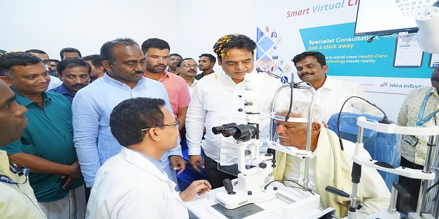 ರಾಮನಗರ: ಸಂಕೀಘಟ್ಟದಲ್ಲಿ ದೇಶಕ್ಕೆ ಮಾದರಿಯಾದ ಡಿಜಿಟಲ್‌ ಹೆಲ್ತ್ ಕ್ಲಿನಿಕ್‌ ಆರಂಭ