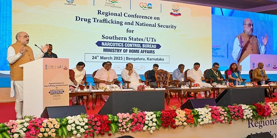 ಮಾದಕ ದ್ರವ್ಯ ವಿರುದ್ಧ ಹೋರಾಡಲು ತ್ರಿಸೂತ್ರ ಮಂಡನೆ: ಮಾದಕ ವಸ್ತು ಮತ್ತು ರಾಷ್ಟ್ರೀಯ ಭದ್ರತೆ ಸಮ್ಮೇಳನದಲ್ಲಿ ಅಮಿತ್ ಶಾ
