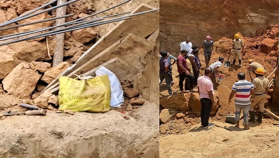 ಮಂಗಳೂರು: ತಡೆಗೋಡೆ ನಿರ್ಮಾಣ ವೇಳೆ ಗುಡ್ಡ ಕುಸಿತ; ಮೂವರು ಕಾರ್ಮಿಕರ ದುರ್ಮರಣ