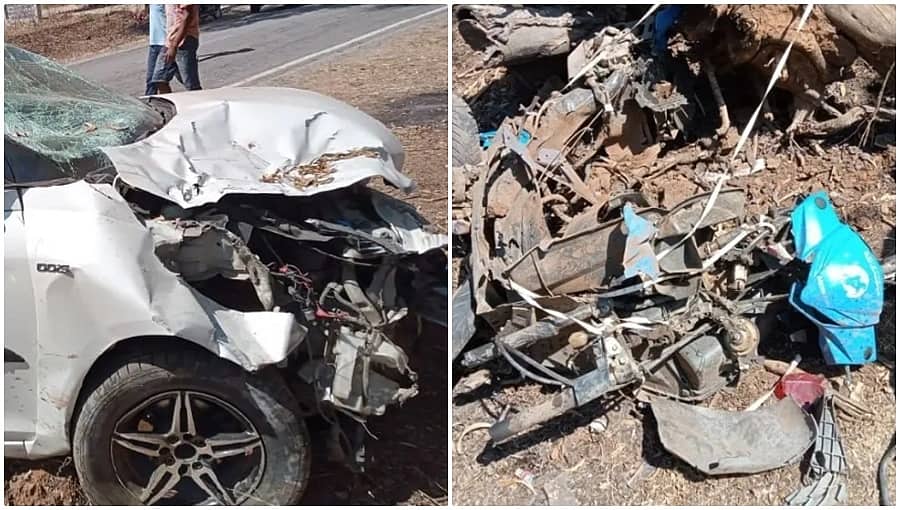 ಚಿಕ್ಕಮಗಳೂರು: ಕಾರು-ಬೈಕ್ ಮಧ್ಯೆ ಭೀಕರ ಅಪಘಾತ; ಸವಾರರಿಬ್ಬರ ದುರ್ಮರಣ