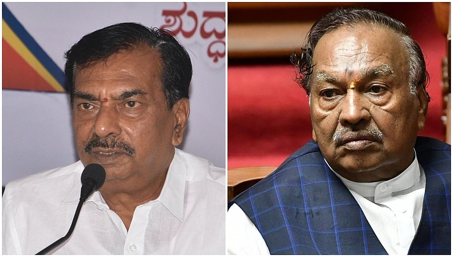 ಈಶ್ವರಪ್ಪ ಪುತ್ರ ಕಾಂತೇಶ್ ಗೆ ಶಿವಮೊಗ್ಗ ವಿಧಾನಸಭೆ ಟಿಕೆಟ್; ಬಿಜೆಪಿ ಒಳಜಗಳ ಕಾಂಗ್ರೆಸ್ ಗೆ ಲಾಭ; ಆಯನೂರು ಮಂಜುನಾಥ್ ಗೆ 'ಕೈ' ಗಾಳ
