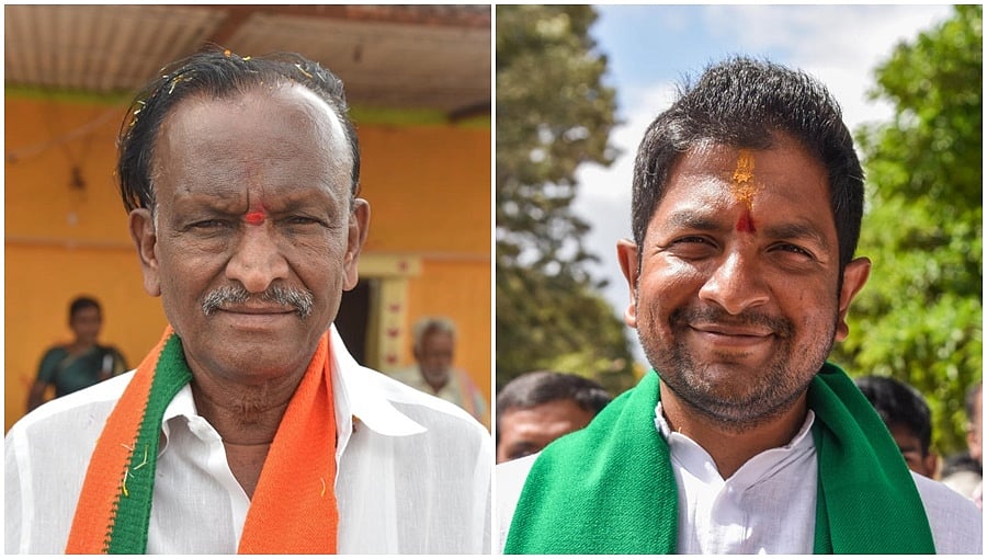 ಹೊಸಕೋಟೆ: ಎಂಟಿಬಿ ನಾಗರಾಜ್-ಶರತ್ ಬಚ್ಚೇಗೌಡ ಜಟಾಪಟಿ; ಅಭಿವೃದ್ಧಿ ಕಾರ್ಯಗಳ ಕ್ರೆಡಿಟ್ ಪಡೆಯಲು ಪೈಪೋಟಿ!
