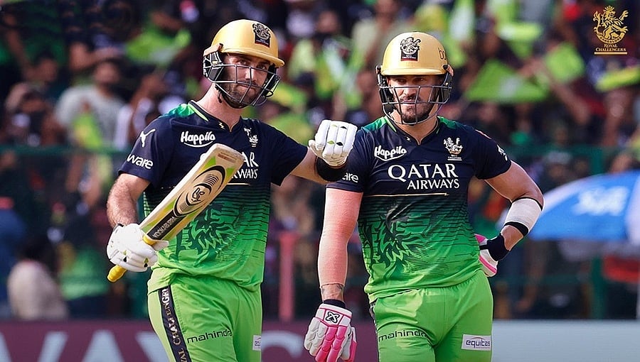 IPL 2023: ಡುಪ್ಲೆಸಿಸ್, ಮ್ಯಾಕ್ಸ್ ವೆಲ್ ಸ್ಫೋಟಕ ಬ್ಯಾಟಿಂಗ್; ರಾಜಸ್ತಾನಕ್ಕೆ 190 ರನ್ ಗುರಿ ನೀಡಿದ ಆರ್ ಸಿಬಿ