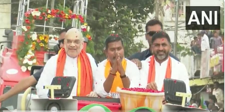 ಹಾಸನ: ಸಕಲೇಶಪುರದಲ್ಲಿ ಕೇಂದ್ರ ಗೃಹ ಸಚಿವ ಅಮಿತ್ ಶಾ ರೋಡ್ ಶೋ! ಸಿಮೆಂಟ್ ಮಂಜು ಪರ ಪ್ರಚಾರ