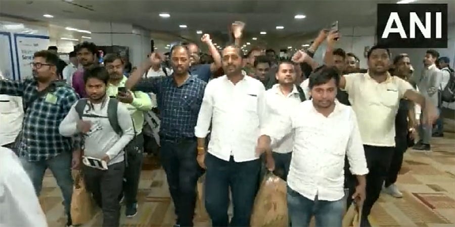 'ಆಪರೇಷನ್ ಕಾವೇರಿ': ಸುಡಾನ್ನಿಂದ ದೆಹಲಿಗೆ ವಿಮಾನದಲ್ಲಿ ಆಗಮಿಸಿದ 360 ಭಾರತೀಯರ ಮೊದಲ ತಂಡ