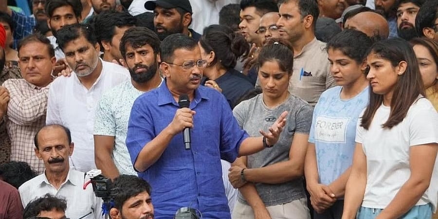 ಎಷ್ಟೇ ಶಕ್ತಿವಂತರಾದರೂ ಆರೋಪಿಗೆ ಕಠಿಣ ಶಿಕ್ಷೆ: ಕುಸ್ತಿಪಟುಗಳ ಪ್ರತಿಭಟನೆಗೆ ಕೇಜ್ರಿವಾಲ್ ಬೆಂಬಲ