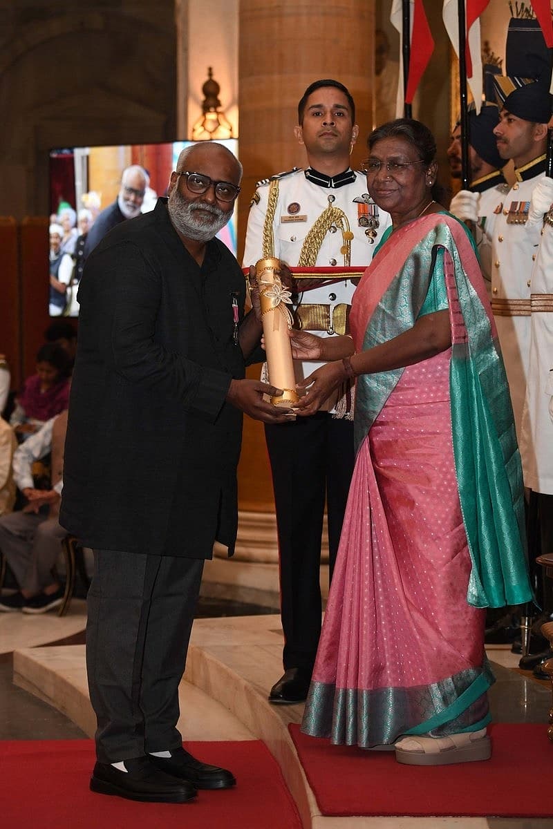 ಸಂಗೀತ ನಿರ್ದೇಶಕ ಎಂಎಂ ಕೀರವಾಣಿ ಪದ್ಮಶ್ರೀ ಪ್ರದಾನ