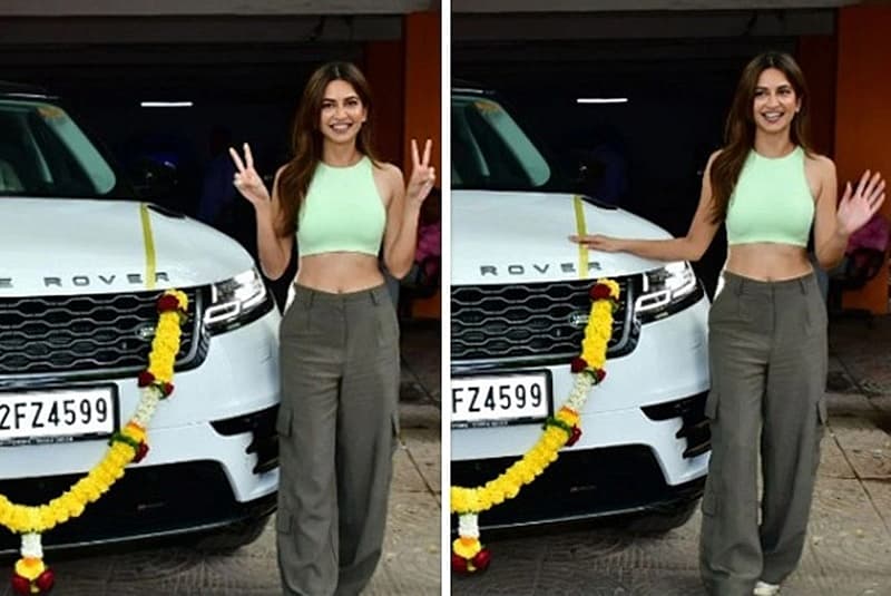 ಮುಂಬೈಯಲ್ಲಿರುವ ತಮ್ಮ ನಿವಾಸದ ಬಳಿ ಹೊಸ ಬ್ರಾಂಡೆಡ್ ಕಾರು ಜೊತೆಗೆ ಫೋಟೋಗೆ ಫೋಸ್ ನೀಡಿದ್ದಾರೆ.
