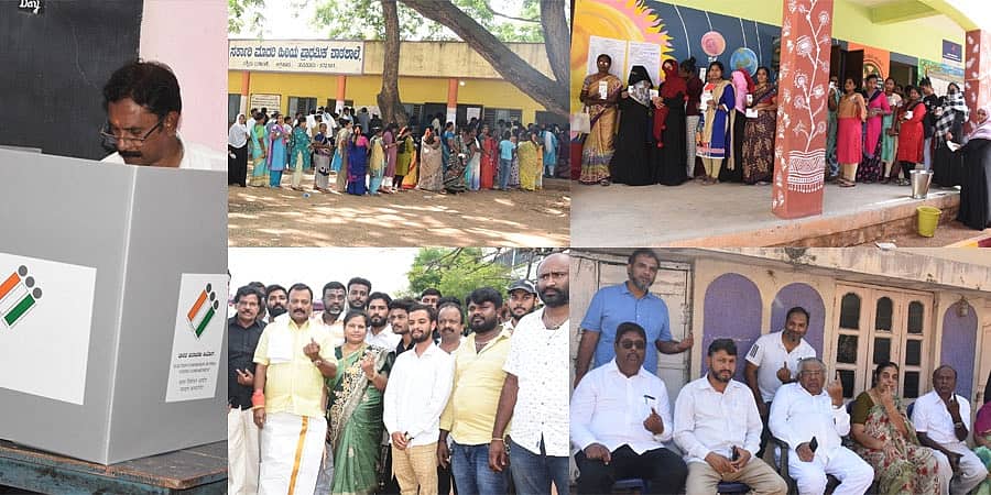 ಕರ್ನಾಟಕ ಚುನಾವಣೆ 2023: ನಗರಕ್ಕಿಂತ ಗ್ರಾಮೀಣ ಭಾಗದಲ್ಲಿ ಉತ್ಸಾಹ, ವಿಭಿನ್ನ ವಾತಾವರಣಕ್ಕೆ ಸಾಕ್ಷಿಯಾದ ಮತದಾನ