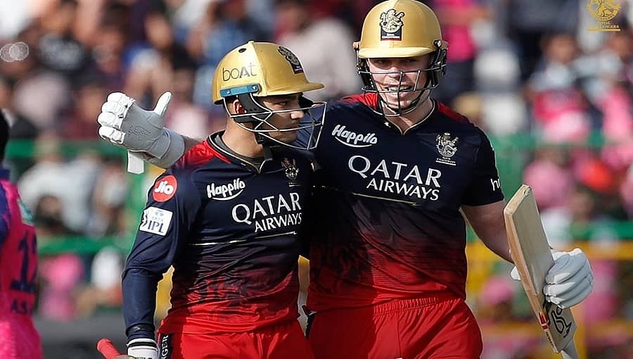 IPL 2023: ರಾಜಸ್ಥಾನ ರಾಯಲ್ಸ್ ತಂಡಕ್ಕೆ 172 ರನ್ ಗುರಿ ನೀಡಿದ RCB