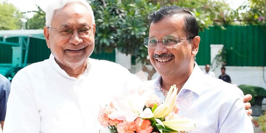 ಪ್ರತಿಪಕ್ಷಗಳ ಒಗ್ಗಟ್ಟಿಗೆ ಪ್ರಯತ್ನ: ಅರವಿಂದ್ ಕೇಜ್ರಿವಾಲ್-ನಿತೀಶ್ ಕುಮಾರ್ ಮಹತ್ವದ ಮಾತುಕತೆ