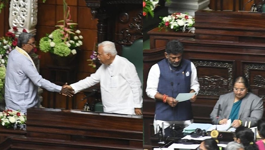 ರಾಜ್ಯ ವಿಧಾನಸಭಾ ಅಧಿವೇಶನ: ಸಿಎಂ, ಡಿಸಿಎಂ ಸೇರಿ ನೂತನ ಸಚಿವರು ಹಾಗೂ ಶಾಸಕರ ಪ್ರಮಾಣ ವಚನ ಸ್ವೀಕಾರ