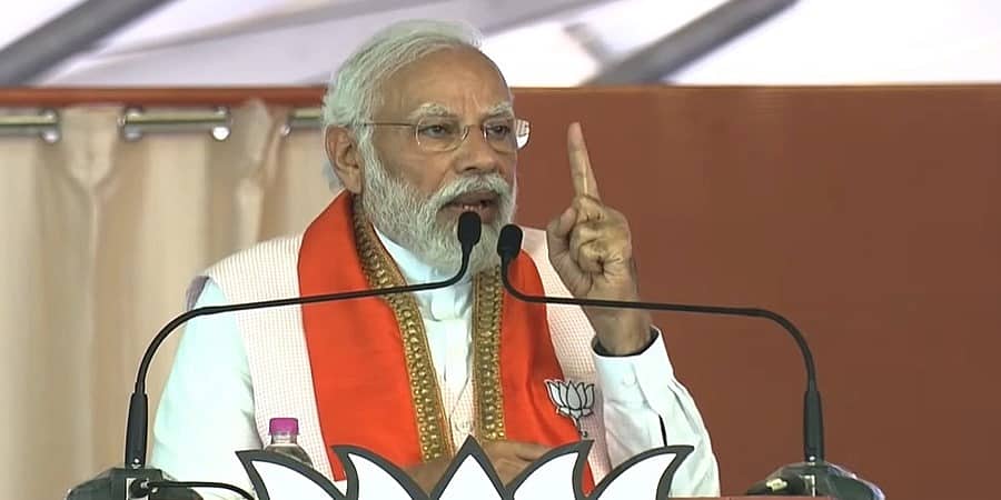 ಆತಂಕವಾದಿಗಳನ್ನು ರಕ್ಷಿಸುವ ಕಾಂಗ್ರೆಸ್ ಅಧಿಕಾರಕ್ಕೆ ಬಂದರೆ ಕರ್ನಾಟಕ ನಾಶ: ಪ್ರಧಾನಿ ಮೋದಿ