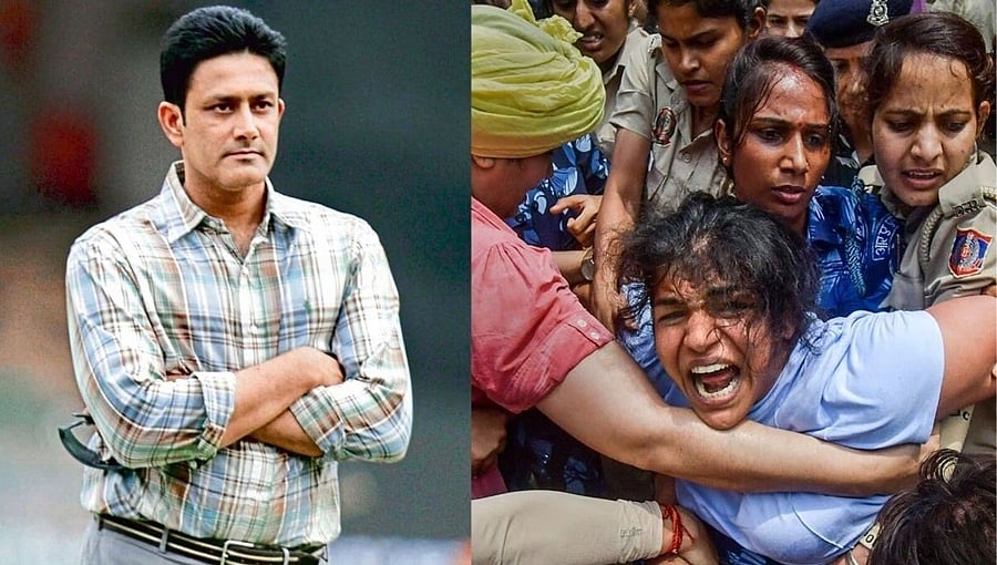 ಕುಸ್ತಿಪಟುಗಳ ಜೊತೆ ಅನುಚಿತ ವರ್ತನೆಯಿಂದ ನಿರಾಶೆಗೊಂಡಿದ್ದೇನೆ: ಅನಿಲ್ ಕುಂಬ್ಳೆ