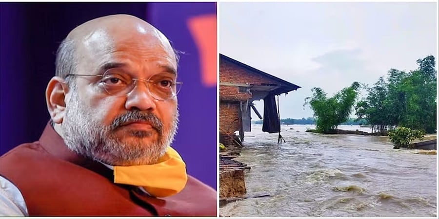 ಗುಜರಾತ್‌: ಚಂಡಮಾರುತ ಪೀಡಿತ ಪ್ರದೇಶಗಳಿಗೆ ಕೇಂದ್ರ ಸಚಿವ ಅಮಿತ್ ಶಾ ಭೇಟಿ