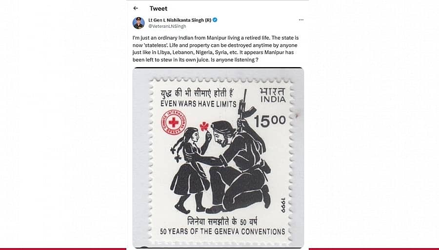ಇನ್ನೂ ನಿಂತಿಲ್ಲ ಹಿಂಸಾಚಾರ... ಮಣಿಪುರವನ್ನು ಲೆಬನಾನ್, ಸಿರಿಯಾ ಜೊತೆಗೆ ಹೋಲಿಸಿದ ನಿವೃತ್ತ ಸೇನಾಧಿಕಾರಿ