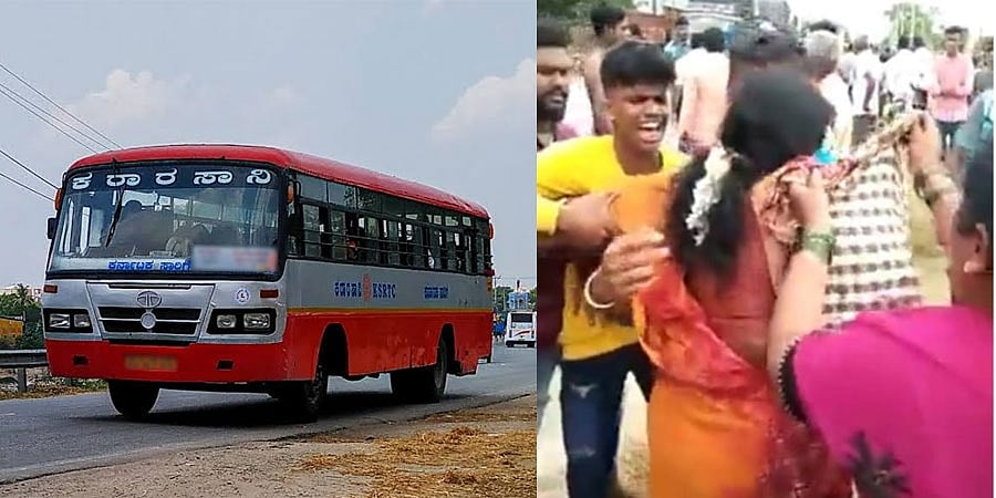ಮಂಡ್ಯ: ಅಪಘಾತದಲ್ಲಿ ಮಹಿಳೆ ಕೈ ಕಟ್, ಚಾಲಕನ ತಪ್ಪಿಲ್ಲ ಎಂದ KSRTC