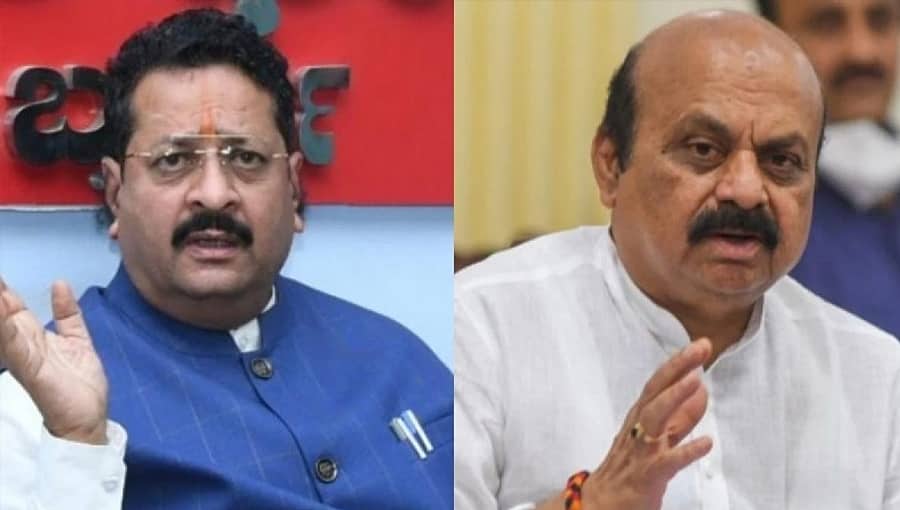 ಬಿಜೆಪಿ ಸಭೆಯಲ್ಲಿ ನಾಯಕರಿಬ್ಬರ ವಾಕ್ಸಮರ: ಮನೆಯೊಳಗೆ ಬಿಟ್ಟುಕೊಳ್ಳಬೇಡಿ ಎಂದ ಯತ್ನಾಳ್; ರಾಜಿ ಮಾಡಿಕೊಂಡಿಲ್ಲ ಎಂದ ಬೊಮ್ಮಾಯಿ