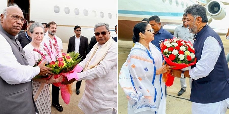 ಪ್ರತಿಪಕ್ಷಗಳ 2ನೇ ಸಭೆ: ಬೆಂಗಳೂರಿಗೆ ಸೋನಿಯಾ, ರಾಹುಲ್, ಮಮತಾ, ಅಖಿಲೇಶ್ ಯಾದವ್ ಆಗಮನ