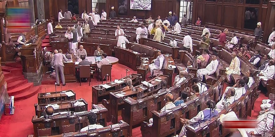 ಮಣಿಪುರ ವಿಷಯದ ಚರ್ಚೆಗೆ ಒತ್ತಾಯ: ಸರ್ಕಾರದ ನಿಲುವನ್ನು ವಿರೋಧಿಸಿ ರಾಜ್ಯಸಭೆಯಿಂದ ವಿಪಕ್ಷಗಳ ಸಭಾತ್ಯಾಗ