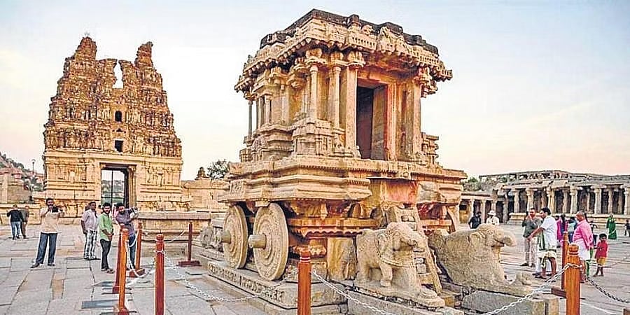 ವಿಜಯನಗರ: ಹಂಪಿ ದೇವಸ್ಥಾನದ ಕಲ್ಲಿನ ಕಂಬ ವಿರೂಪ ಪ್ರಕರಣ; ಗುಮಾಸ್ತ ಅಮಾನತು