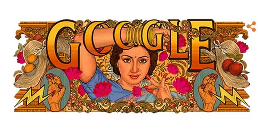 60ನೇ ಜನ್ಮ ದಿನಾಚರಣೆ: ದಿವಂಗತ ನಟಿ ಶ್ರೀದೇವಿಗೆ ಗೂಗಲ್ ಡೂಡಲ್ ಗೌರವ