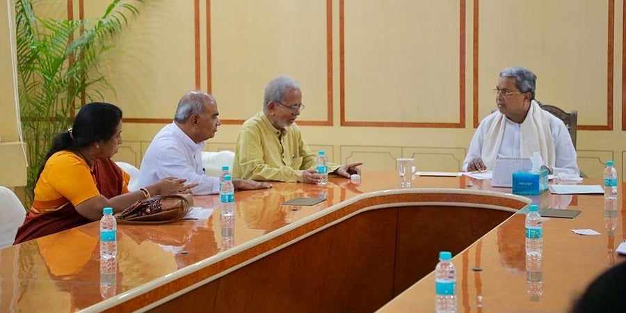 ರಾಜ್ಯದ ಸಾಹಿತಿಗಳಿಗೆ ಜೀವ ಬೆದರಿಕೆ: ಸೂಕ್ತ ಕ್ರಮ ವಹಿಸುವುದಾಗಿ ಮುಖ್ಯಮಂತ್ರಿ ಸಿದ್ದರಾಮಯ್ಯ ಭರವಸೆ