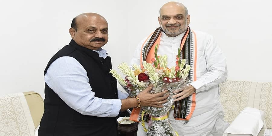 ನವದೆಹಲಿ: ಕೇಂದ್ರ ಸಚಿವ ಅಮಿತ್ ಶಾ- ಬಸವರಾಜ ಬೊಮ್ಮಾಯಿ ಭೇಟಿ, ಹಲವು ವಿಷಯ ಕುರಿತು ಚರ್ಚೆ