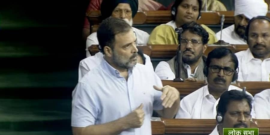 'ಮಣಿಪುರ ಮೂಲಕ ನೀವು ಭಾರತವನ್ನು ಕೊಂದಿದ್ದೀರಿ; ನೀವು ದೇಶಭಕ್ತನಲ್ಲ, ದೇಶದ್ರೋಹಿ': ಲೋಕಸಭೆಯಲ್ಲಿ ರಾಹುಲ್ ಗಾಂಧಿ ವಾಗ್ದಾಳಿ