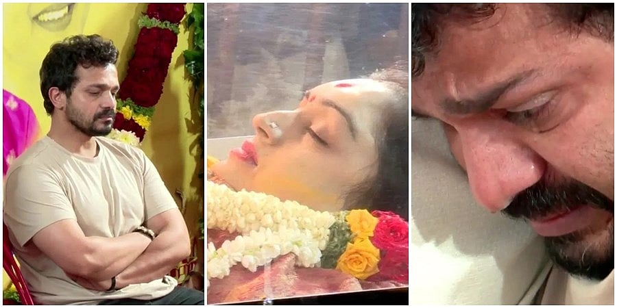 ಚಿರನಿದ್ರೆಗೆ ಜಾರಿದ ಸ್ಪಂದನ: ಪತಿ ವಿಜಯ್ ರಾಘವೇಂದ್ರ, ಕುಟುಂಬಸ್ಥರು, ರಾಜಕಾರಣಿಗಳು, ಕಲಾವಿದರಿಂದ ಅಶ್ರುತರ್ಪಣ
