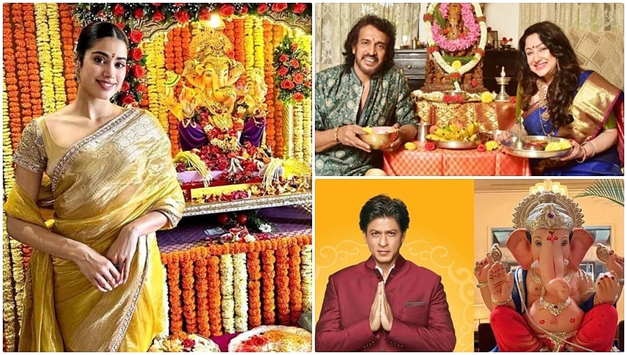 ಸ್ಟಾರ್ ಸೆಲೆಬ್ರಿಟಿಗಳಿಂದ ಗಣಪತಿ ಹಬ್ಬ ಆಚರಣೆ- Photos