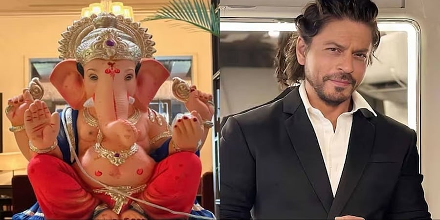 ಗಣೇಶ ಚತುರ್ಥಿ ವಿಶೇಷ: ಮನೆಗೆ ಗಣಪತಿ ಮೂರ್ತಿ ತಂದ ಸೂಪರ್ ಸ್ಟಾರ್ ಶಾರುಖ್ ಖಾನ್!