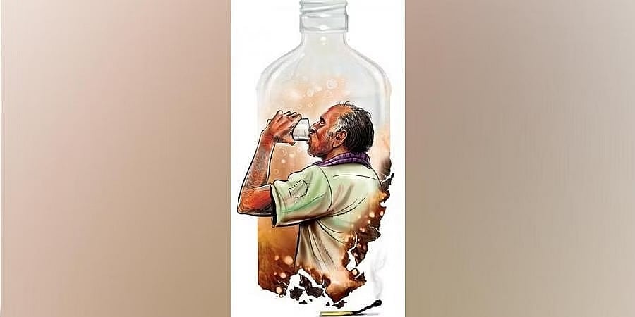 ಹಾಸನದಲ್ಲಿ ಆಲ್ಕೋಹಾಲ್ ಚಾಲೆಂಜ್: ಅರ್ಧಗಂಟೆಯಲ್ಲಿ 900 ಎಂಎಲ್ ಮದ್ಯ ಸೇವಿಸಿದ್ದ ವ್ಯಕ್ತಿ ಸಾವು!