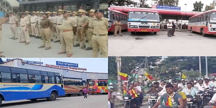 'ಕಾವೇರಿ'ಗಾಗಿ ಬೆಂಗಳೂರು ಬಂದ್: ತಮಿಳುನಾಡು ಬಸ್ ಸೇವೆಗೆ ಅಡ್ಡಿ, ಪ್ರಯಾಣಿಕರು, ಐಟಿ ಉದ್ಯೋಗಿಗಳಿಗೆ ತೊಂದರೆ!