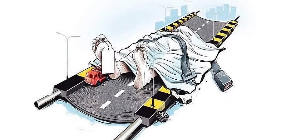ಜಾಲಿ ರೈಡ್ ತಂದ ಆಪತ್ತು: ಕಾರು ಪಲ್ಟಿ ಹೊಡೆದು ಇಬ್ಬರ ದುರ್ಮರಣ, ಮೂವರಿಗೆ ಗಾಯ