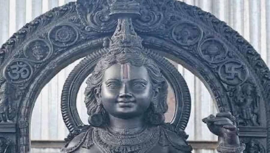 ಅಯೋಧ್ಯೆ ರಾಮ ಮಂದಿರ: ಗರ್ಭಗುಡಿಯೊಳಗೆ ರಾಮಲಲ್ಲಾ ವಿಗ್ರಹ ಪ್ರತಿಷ್ಠಾಪನೆ; ಫೋಟೋ ವೈರಲ್