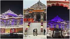 ರಾಮ ಲಲ್ಲಾ ಪ್ರಾಣ ಪ್ರತಿಷ್ಠಾಪನೆ: ಹೂಗಳಿಂದ ಶೃಂಗಾರಗೊಂಡ ಅಯೋಧ್ಯೆ ರಾಮ ಮಂದಿರ