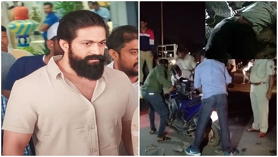 ನಟ ಯಶ್ರನ್ನು ನೋಡುವ ಆತುರದಲ್ಲಿ ಪೊಲೀಸ್ ವಾಹನಕ್ಕೆ ಡಿಕ್ಕಿ ಹೊಡೆದ ಅಭಿಮಾನಿ ಸ್ಥಿತಿ ಗಂಭೀರ!