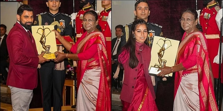 ಮೊಹಮ್ಮದ್ ಶಮಿ, ಶೀತಲ್ ದೇವಿ ಸೇರಿ 26 ಕ್ರೀಡಾಪಟುಗಳಿಗೆ ರಾಷ್ಟ್ರಪತಿಗಳಿಂದ ಅರ್ಜುನ ಪ್ರಶಸ್ತಿ ಪ್ರದಾನ