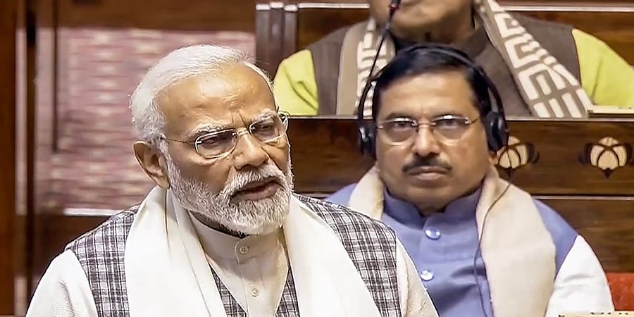 ಕಾಂಗ್ರೆಸ್ ತನ್ನ ಕುಟುಂಬಕ್ಕೆ ಮಾತ್ರ ಭಾರತ ರತ್ನ ನೀಡಿತ್ತು: ರಾಜ್ಯಸಭೆಯಲ್ಲಿ ಪ್ರಧಾನಿ ಮೋದಿ ವಾಗ್ದಾಳಿ