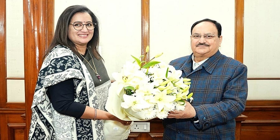 ಬಿಜೆಪಿ ರಾಷ್ಟ್ರೀಯ ಅಧ್ಯಕ್ಷ ಜೆಪಿ ನಡ್ಡಾ ಭೇಟಿಯಾದ ಸುಮಲತಾ, ಮಂಡ್ಯದಿಂದ ಬಿಜೆಪಿ ಟಿಕೆಟ್ ಗೆ ಒತ್ತಾಯ?