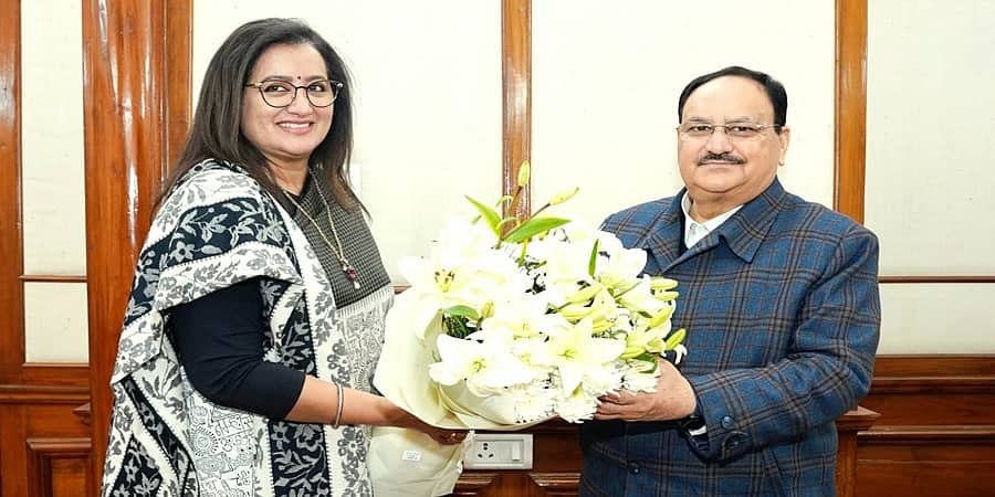 ಬಿಜೆಪಿ ರಾಷ್ಟ್ರೀಯ ಅಧ್ಯಕ್ಷ ಜೆಪಿ ನಡ್ಡಾ ಭೇಟಿಯಾದ ಸುಮಲತಾ, ಮಂಡ್ಯದಿಂದ ಬಿಜೆಪಿ ಟಿಕೆಟ್ ಗೆ ಒತ್ತಾಯ?