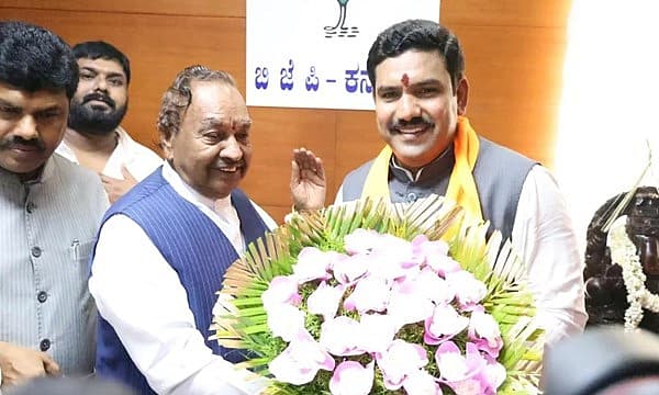 <strong>ವಿಜಯೇಂದ್ರಗೆ ಶುಭಾಶಯ ಕೋರಿದ ಕೆ ಎಸ್ ಈಶ್ವರಪ್ಪ </strong>